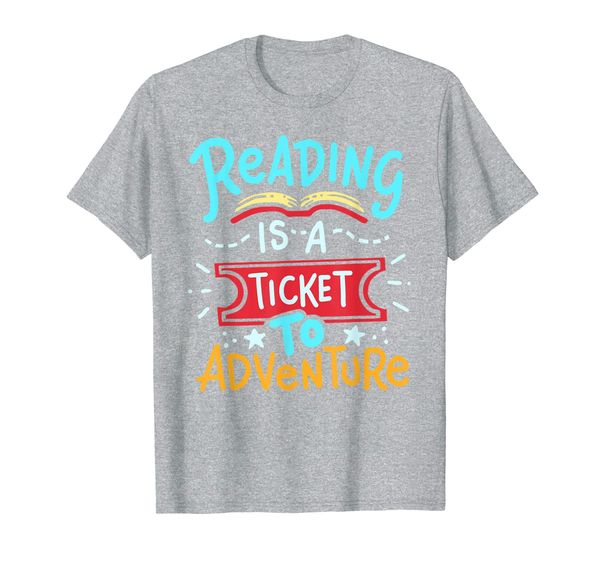 

reading adventure t-shirt student teacher book, White;black