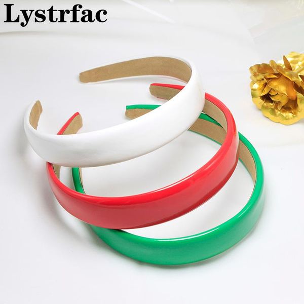 

hair accessories lystrfac solid color pu headband for women bezel hairband girls loop female retro ladies