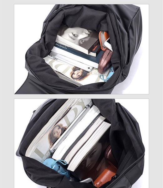 

backpack couples travel men's large leisure solid color simple
