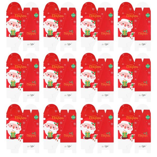 

gift wrap 12pcs lovely candy boxes christmas santa claus (without ribbon)