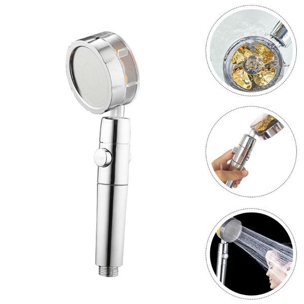 

bathroom shower sets 1pc pressurized bath nozzle durable sprinkler (silver)