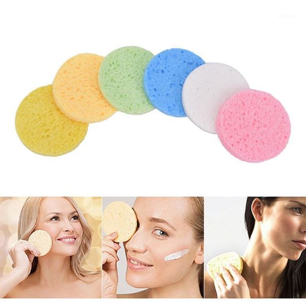 

10pcs sponge pad cleaning compression soft facial washing puff cleanser comfortable spa exfoliating face care tool sponges, applicators & co