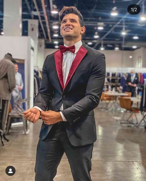 

men's suits & blazers done on a black commission from the men's wedding suits two lapel red buttons suit homme groom prom blazer f, White;black