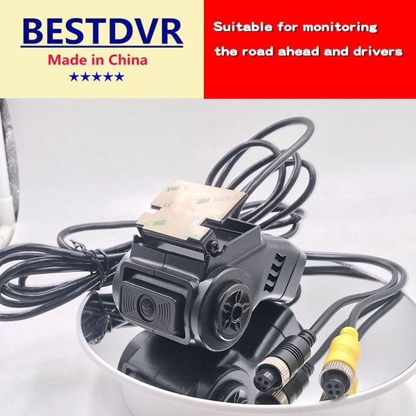 

car rear view cameras& parking sensors binocular camera dual lens monitoring probe built-in microphone, pickup glued glass truck head