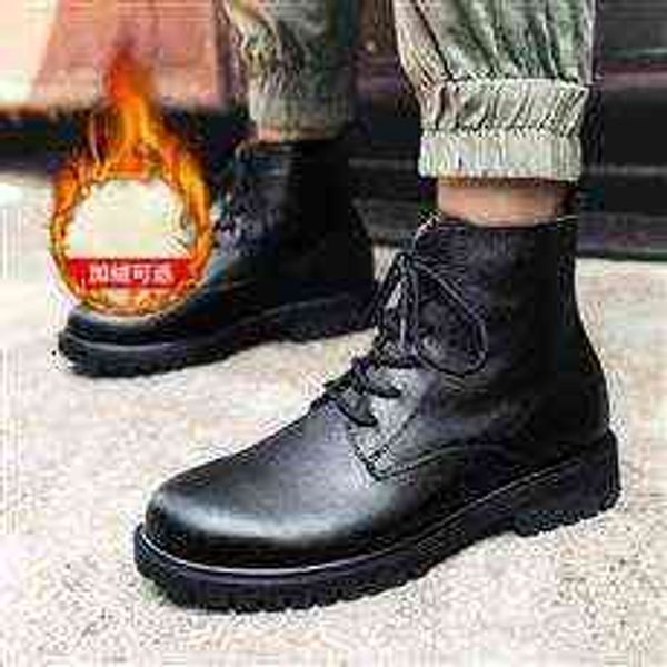 

tangzuo 8898-1 high helper tooling boots batch 38-45 black single cotton