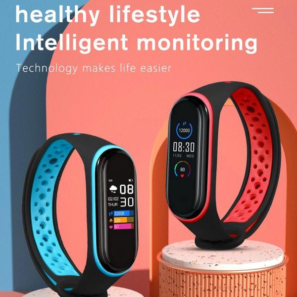 

smart wristbands m6 bracelet heart rate meter step sleep health monitoring exercise
