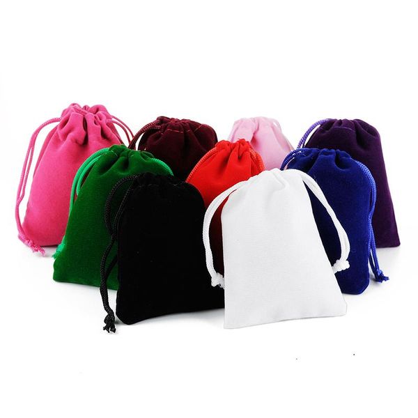 

gift wrap 10pcs drawstring velvet bags wedding christmas candy bag reusable cosmetic storage jewelry packaging party supplies