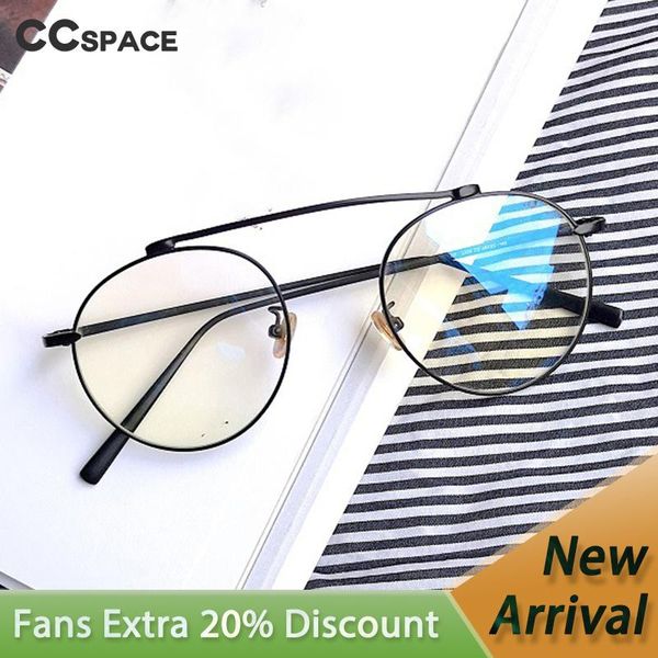 

sunglasses 53761 irregular round anti blue light ladies eyewear metal frame fashion decorative men women's computer glasses, White;black