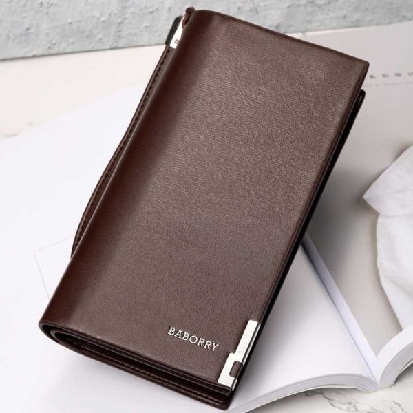 

long mens wallet coin purse card holder wallets male pu leather clutch money bag, Red;black