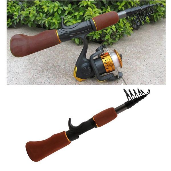 

boat fishing rods portable carbon fiber telescope rod travel sea rock spinning w89f