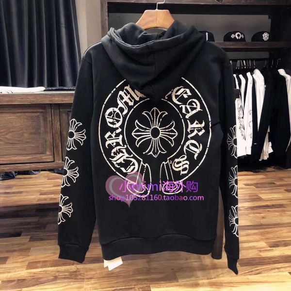 

ch chclassic horseshoe cross shorts better silver old zipper hoodie coat t64y, Black