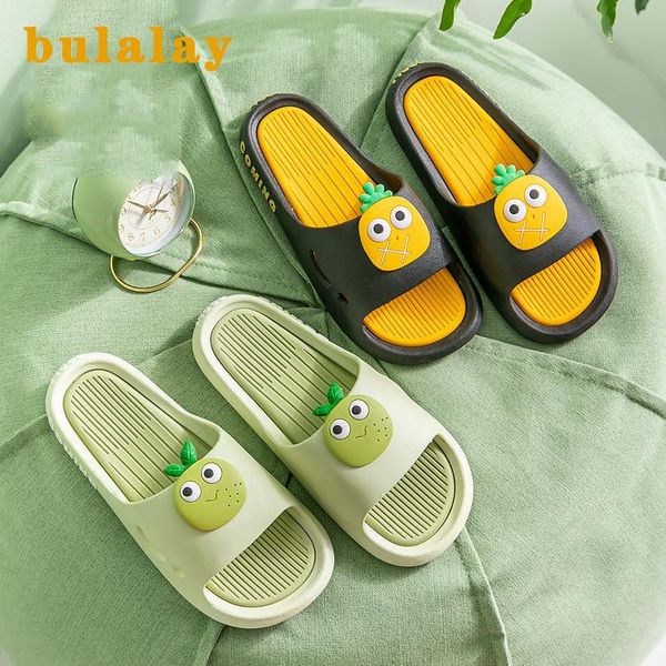 

3d fruit pattern home women slippers cartoon banana summer indoor flats orange bathroom slides non slip male couple shoes, Black
