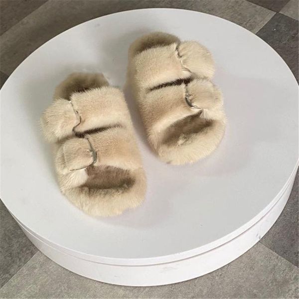 

slippers mink shoes, Black