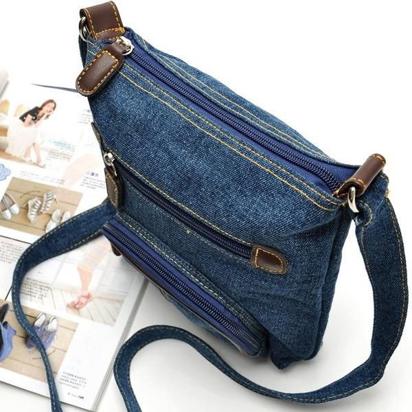 

waist bags crossbody for women casual denim fashion female shoulder bag pack travel zipper handbag tote ladies messenger