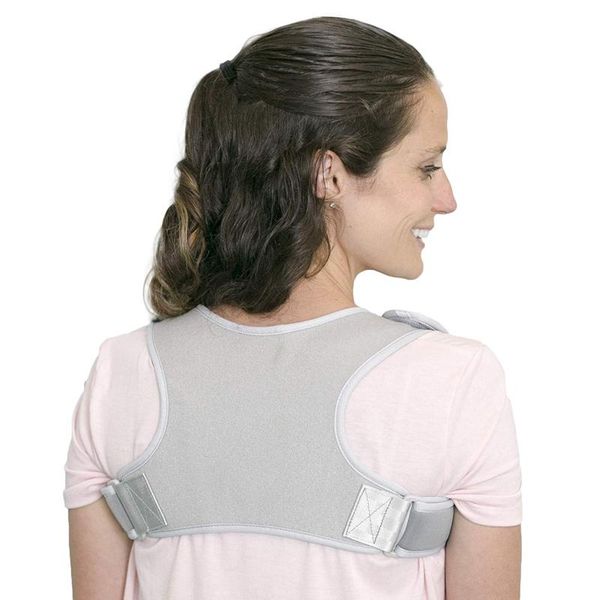 

posture corrector adjustable back support belt spine shoulder brace belts invisible hunchback, Black;blue