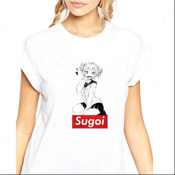 

women t shirts zoganki summer graphic tee shirt funny cartoon print harajuku streetwear casual ladies, White