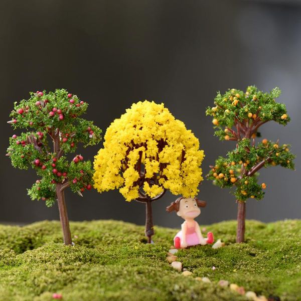 

decorative objects & figurines mini fruit tree fairy garden decorations miniatures micro landscape resin crafts bonsai orange apple coconut