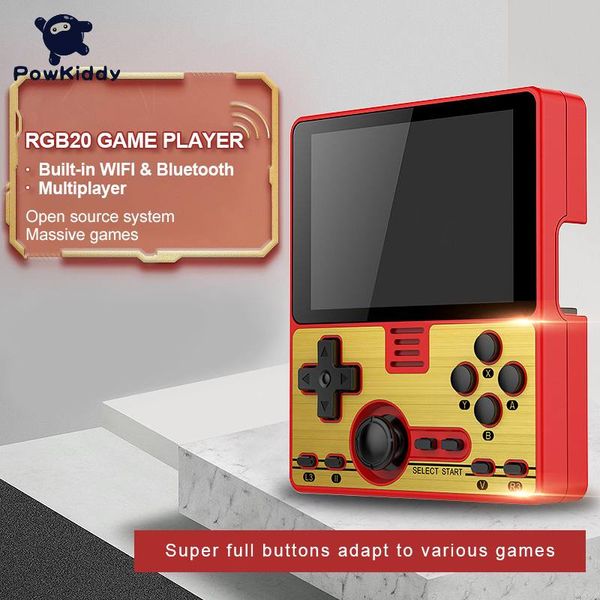 Powkiddy RGB20 Ручной ретро Mini Home Game Console Video Gaming для детей Videogame undefined Portable