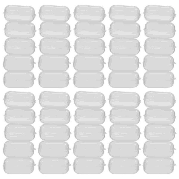 

storage drawers 100pcs mini boxes durable transparent plastic (transparent)