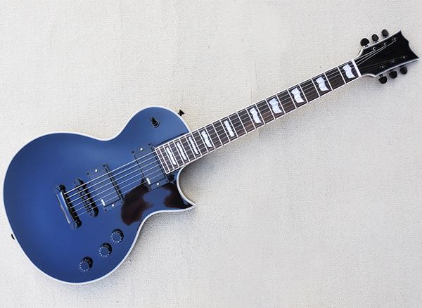 

black electric guitar with emg pickups,rosewood fingerboard,black hardware,can be customized as request