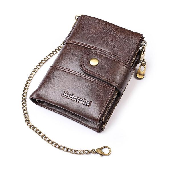 

wallets men's vertical retro multi-card wallet solid short slim bifold card holder business male buckle coin purse, Red;black