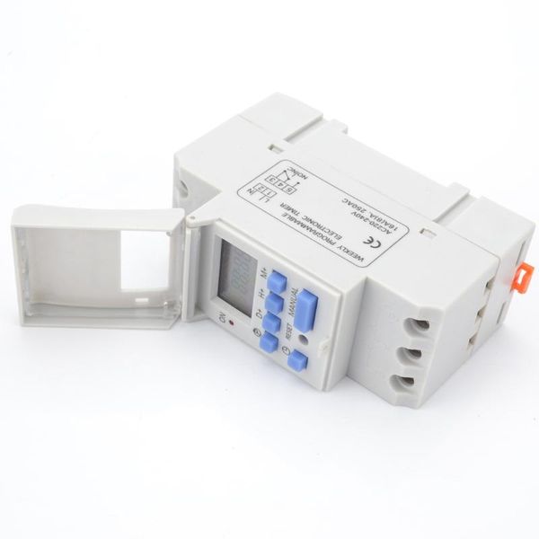 

timers mini digital lcd power timer programmable time switch ac 220v / 110v dc 12v 16a temporizador din rail