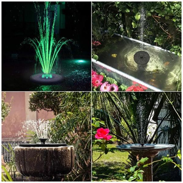 

garden decorations water fountain pump pond bird bath floating solar patio decoration with led light