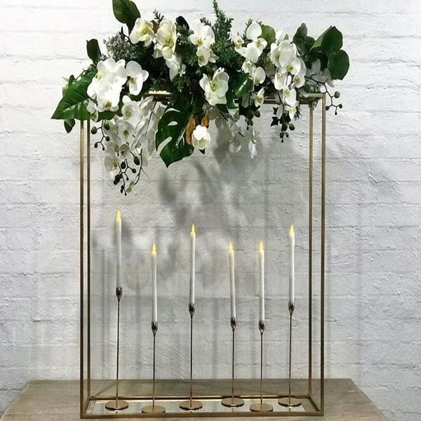 

party decoration 13pcs)tall gold metal wedding flower display stand vases long for eventtable centerpieces yudao1739