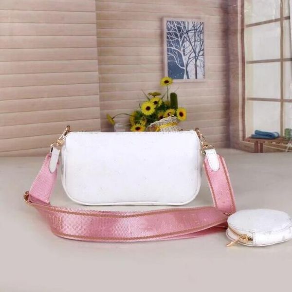 

2021 women handbag crossbody bag wallet triple purse handbags three-piece combination flower shoulder bags l303