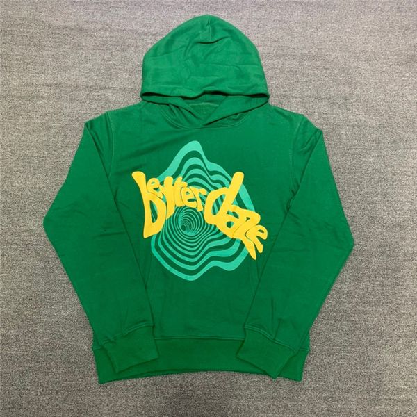 

2022ss vintage hoodie men women 1 quality heavy fabric hooded sweatshirts pullovers, Black