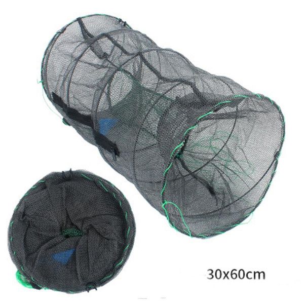 

fishing accessories 1pc collapsible trap cast keep net crab crayfish lobster catcher pot fish eel prawn shrimp live bait 6