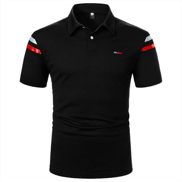 

summer shirt casual slim black men polo short sleeve brand clothing, White;black