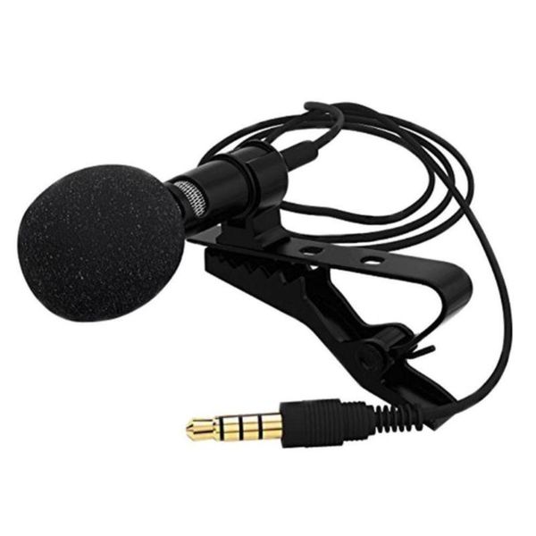 

3.5mm jack microphone lavalier tie clip microphones microfono mic for speaking speech lectures with 1.25m cable