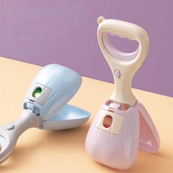 

dog travel & outdoors pet pooper scooper for cats long handle poop scoop outdoor clean pick up waste picker cleaning tools excrement collect