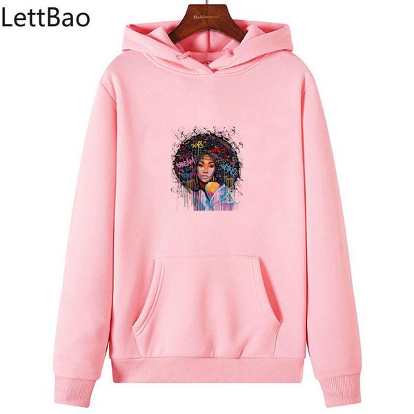 

cool black girls melanin harajuku men/women hoodiess casual sweatshirt female autumn sweatshirts hoodies women clothes women's &