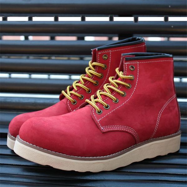 

boots men's shoes autumn fashion genuine leather male winter big size men ankle 8#20/10d50, Black