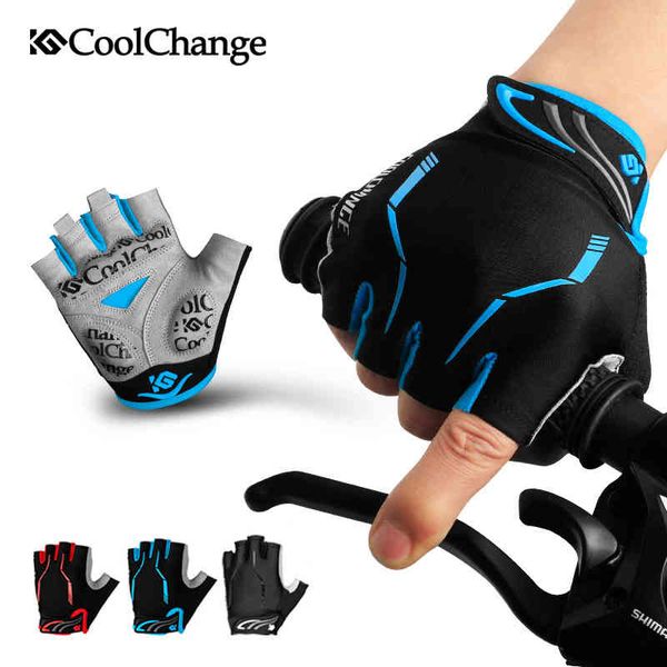 

coolchange cycling half finger mens women' summer sports shockproof bike gel mtb bicycle gloves guantes ciclismo, Blue;gray