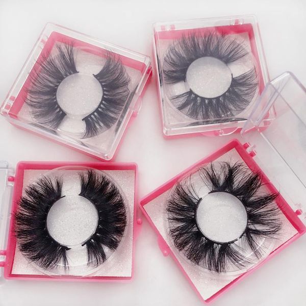 

buzzme mink lashes 25mm length thick handmade full strip lash cruelty luxury makeup dramatic eyelashes package1