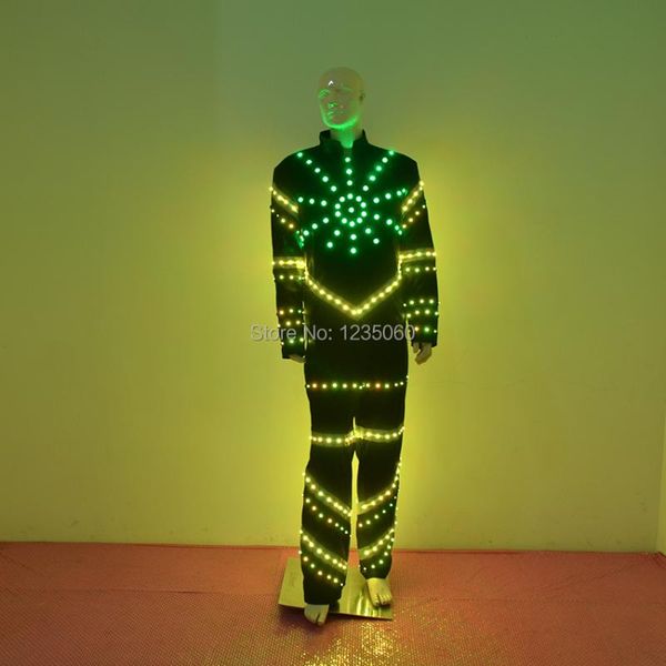 

party decoration led clothing big sun luminous suit men glowing clothes carnival suits ballroom mechanical bar dance dress accessories
