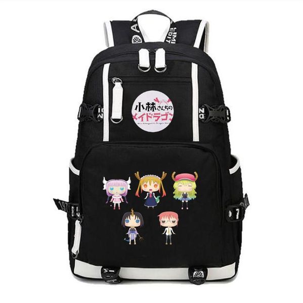 

backpack miss kobayashi's dragon maid luggage backpacks teenagers canvas shoulder bags rucksack children school book bag