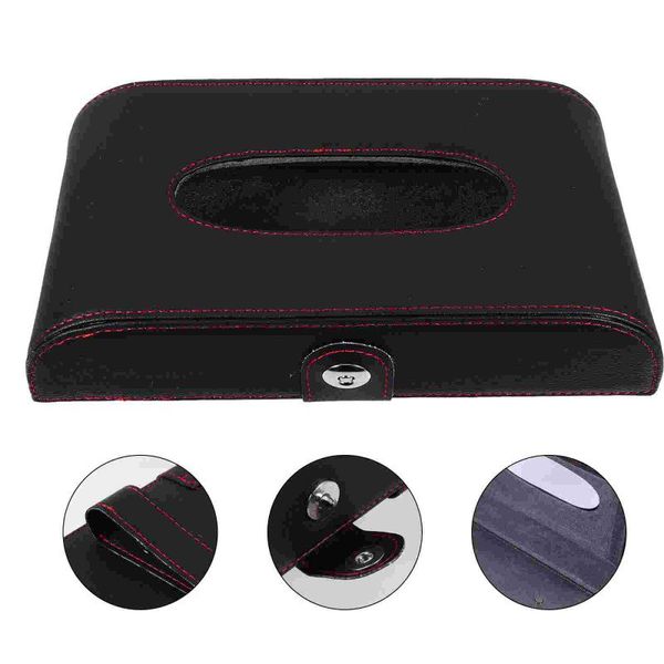 

tissue boxes & napkins car holder sun visor napkin pu leather