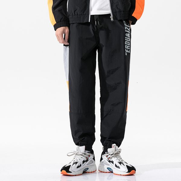 

women's pants & capris bolubao autumn new men trendy sweatpants men's fashion letter print full length street hip hop sports casua, Black;white