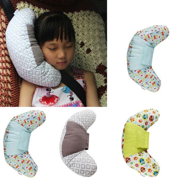 

pillow car sleep cushion attachment to seat belt pad strap shoulder for child