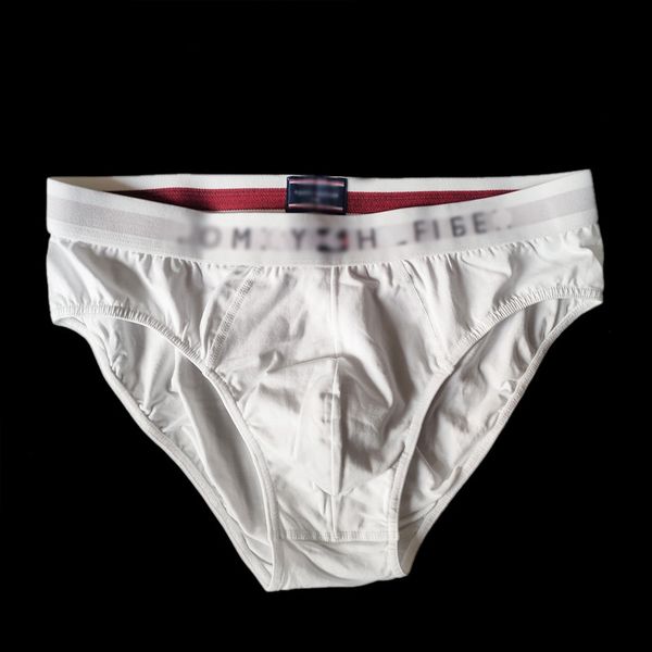 

men's triangle thick cotton breathable healthy loose solid color underwear stable style, Black;white