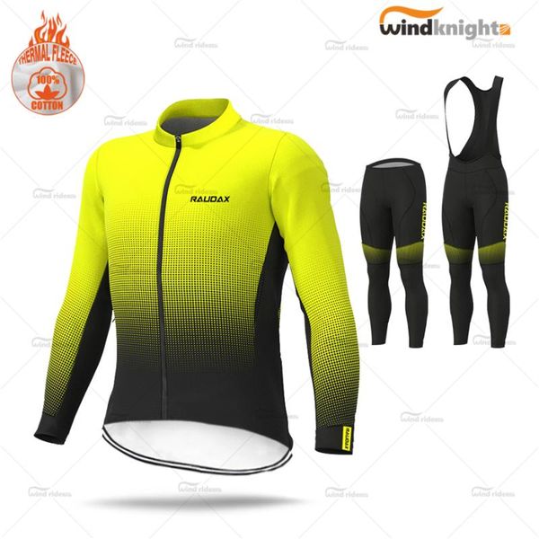 

racing sets men cycling clothing long sleeve jersey set winter thermal fleece team uniform bicycle garment suit mtb keep warm sportswear, Black;blue