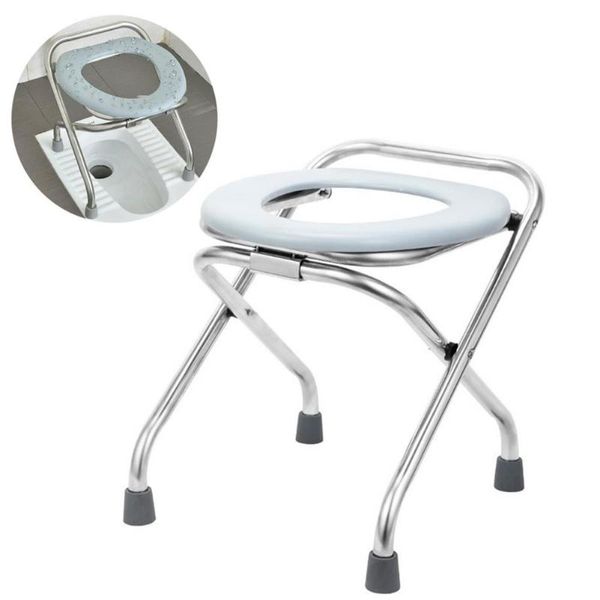 Badzubehör-Set, 38 cm, zusammenklappbar, Toilettensitz, tragbarer Toilettensitz, bequem für ältere, schwangere Frauen, Campingausflüge