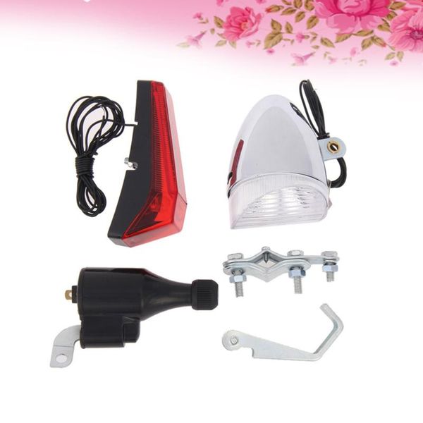 

bike lights generator friction dynamo headlight rear light sets acessories