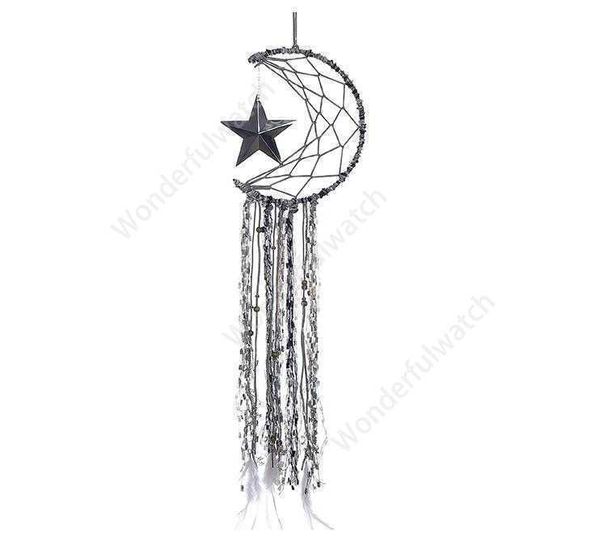 Dreamcatcher Bells Asmak Ay Catcher Dreamcatcher Moda Tüy Rüya Catcher Kolye Duvar Asılı Odası Dekorasyon El Sanatları DHW58