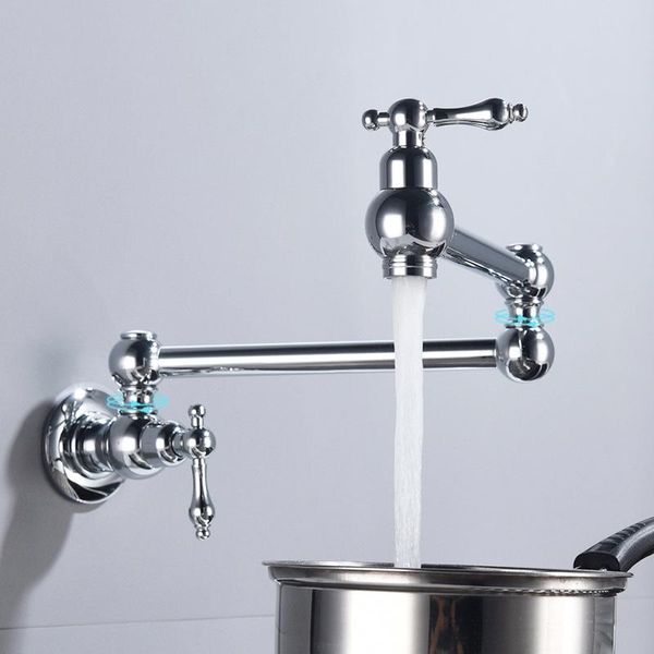 

bathroom sink faucets black wall mounted 360 degree rotating single cold water faucet solid brass folding kitchen basin