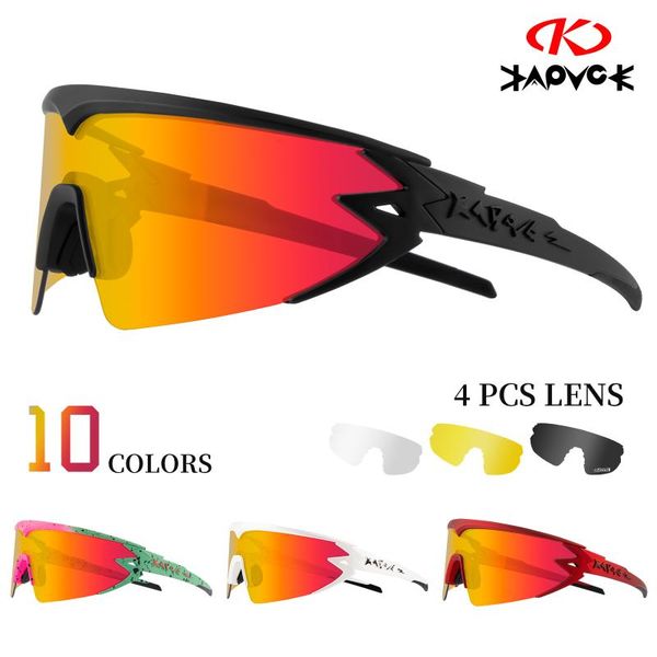 

outdoor eyewear kapvoe cycling glasses polarized sports men women sunglasses mountain bike bicycle riding protection goggles